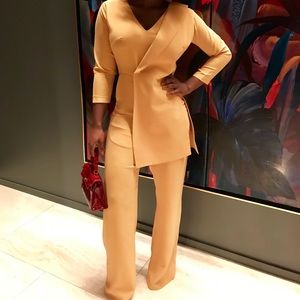 Blazer wide leg jumpsuit